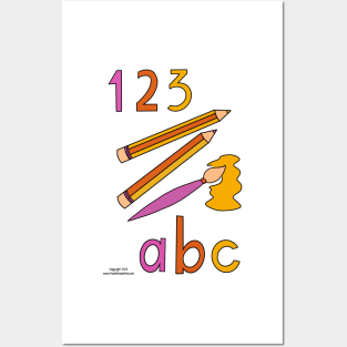 ABC 123 nursery decor Posters and Art